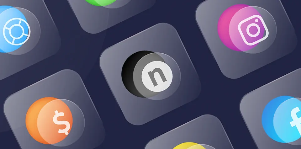 Glassmorphism Icons